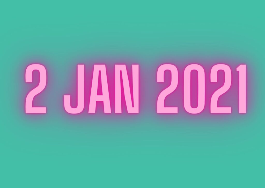 2 Jan 2021