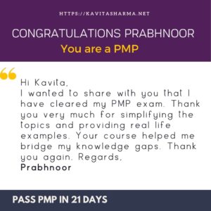 Prabhnoor - Congratulations On Passing The Pmp Exam 15 2