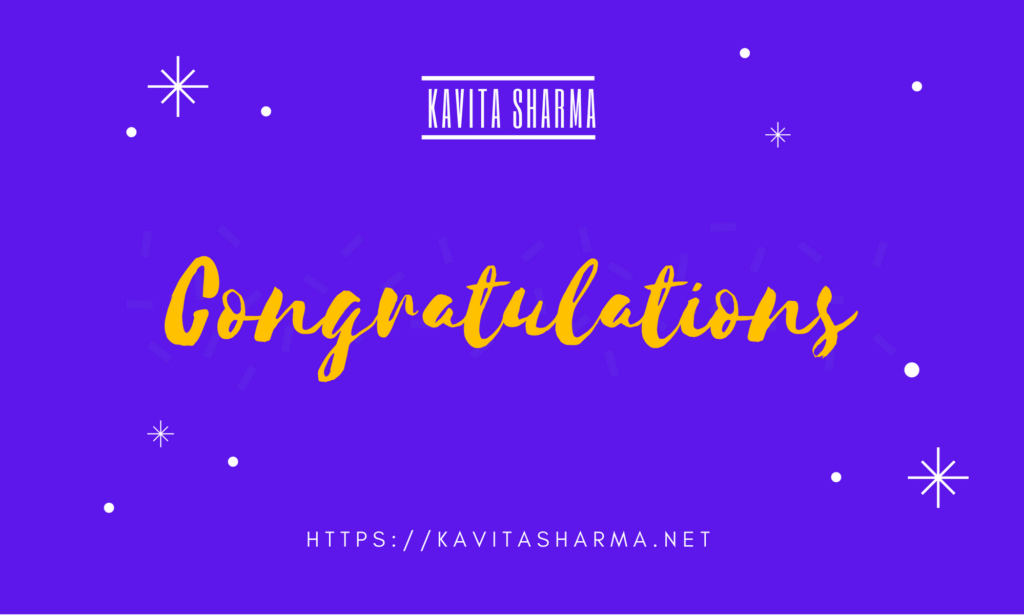 Congratulations Prashanth! 1 Dark Blue and Neon Green Congratulations Card 3
