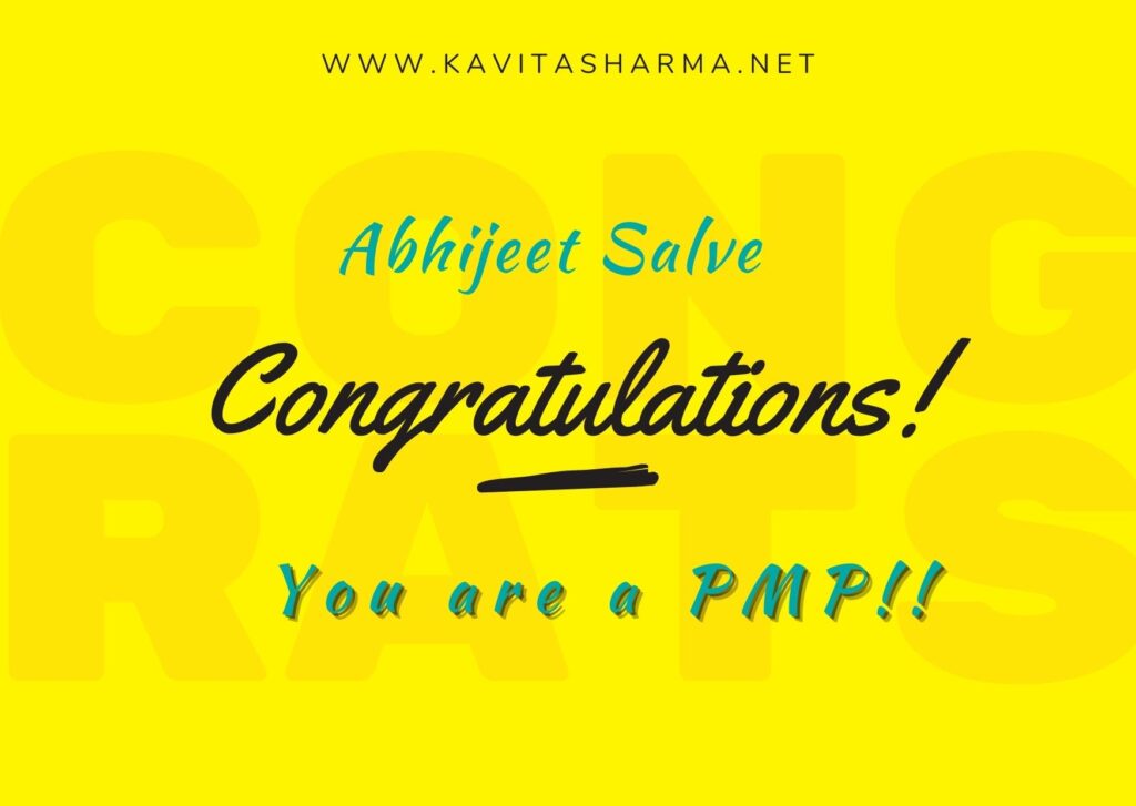 Abhijeet Salve - Congratulations 1 Congratulations Abhi