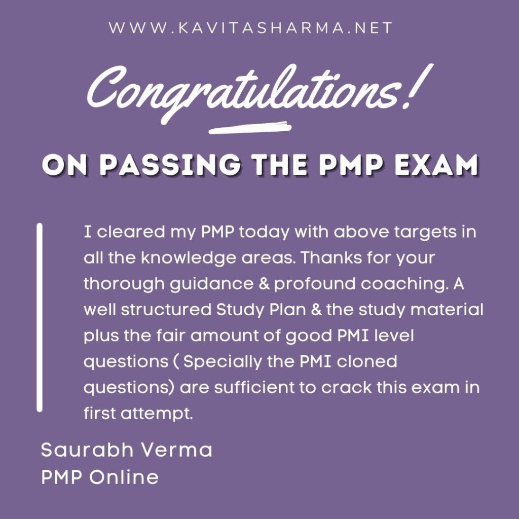 Saurabh Verma - Congratulations On Earning Pmp 1 Saurabh Verma