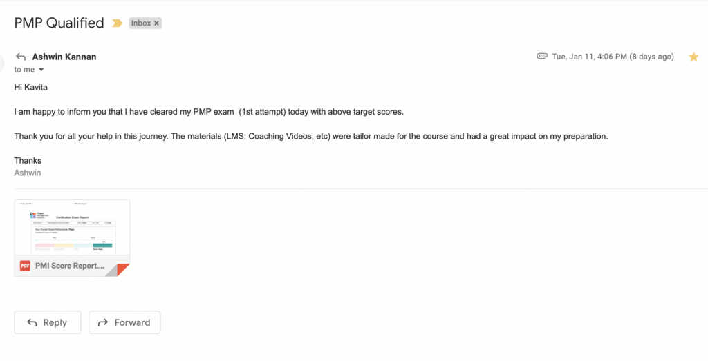 Ashwin - Congratulations On Passing The Pmp Exam 1 Screen Shot 2022 01 19 at 9.54.48 PM