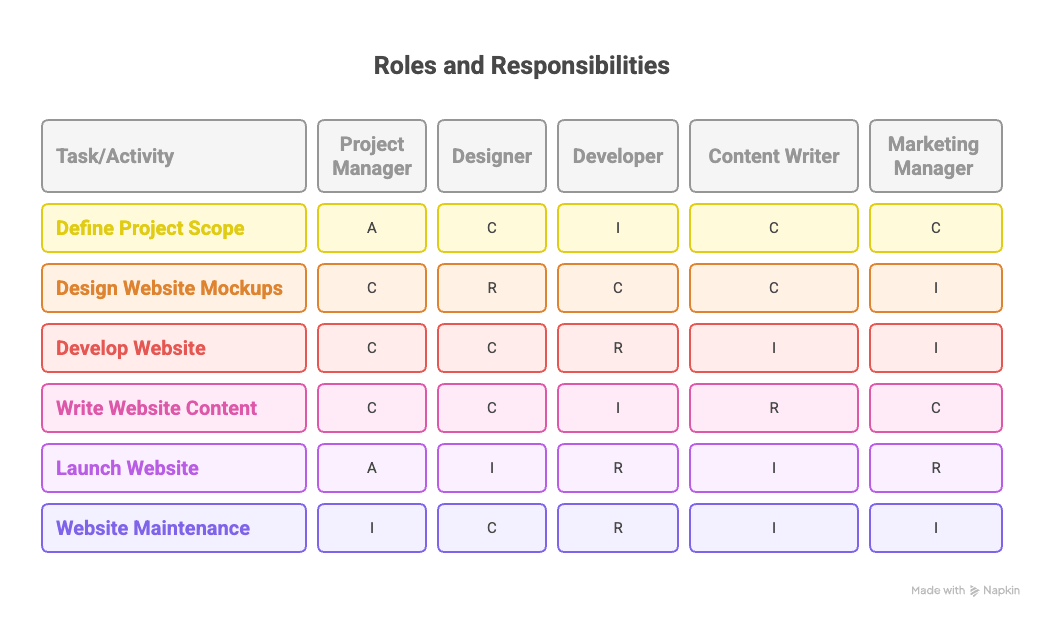 RACI Matrix A Comprehensive Guide visual selection