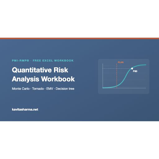 P80 PLAN PMI-RMP® · FREE EXCEL WORKBOOK by Kavita Sharma